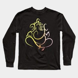 Ganesh Indian Elephant God Long Sleeve T-Shirt